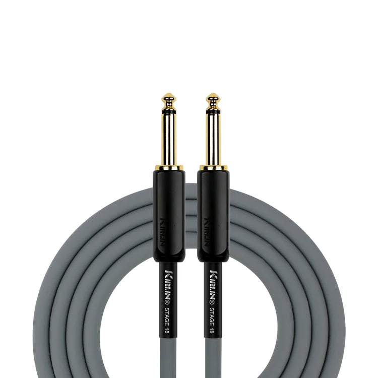 Kirlin IP181-6GA Cable Guitare 6M Jack Jack Gris