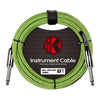 Kirlin IW201-10GR Cable Guitare Jack-Jack Mono 10 M