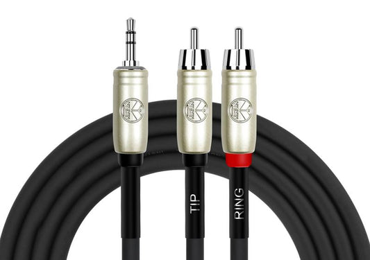 Kirlin Y364-1.5BK Cable Patch Y 2XRCA-Jack 3.5 Nr