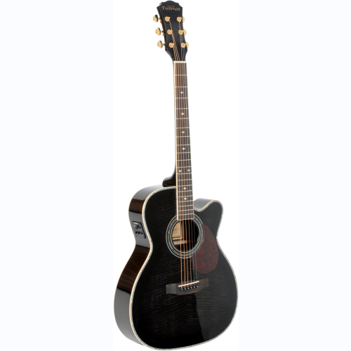 freshman guitar folk APOLLO2OCBK OM electric black