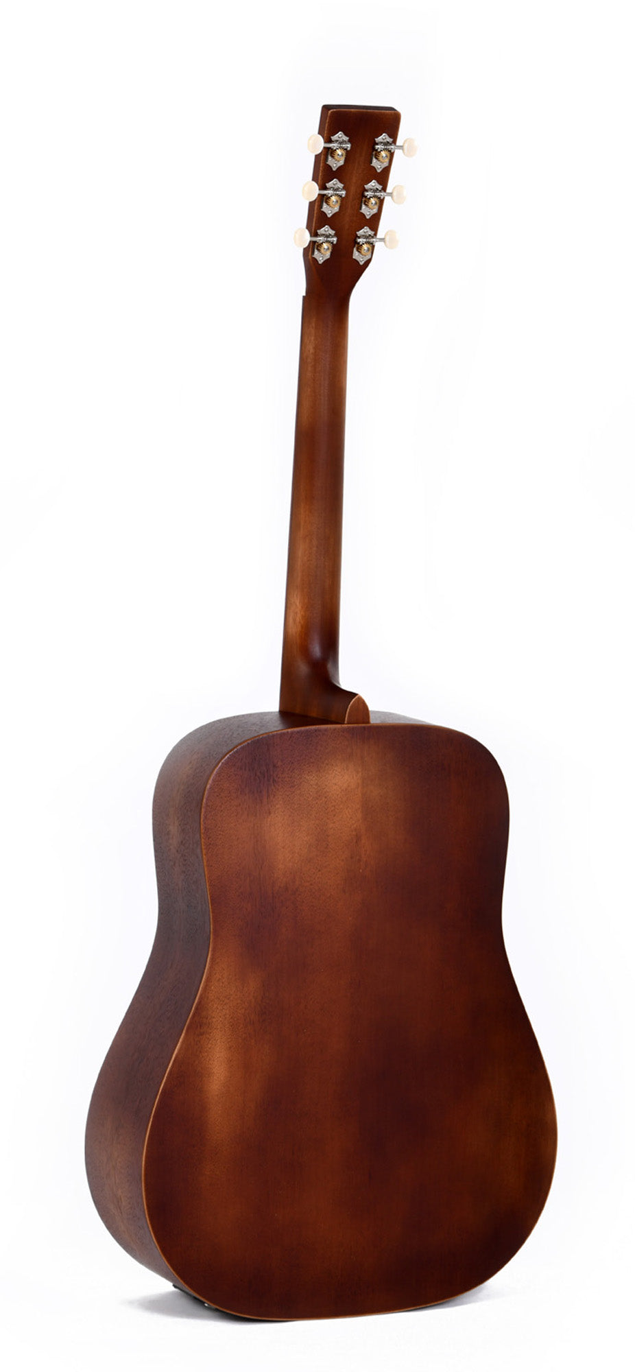 Modèle DM-15E-AGED, Dreadnought, table acajou massif, f/e acajou, touche & chevalet pau ferro, EQ Fishman, naturel"vieilli"