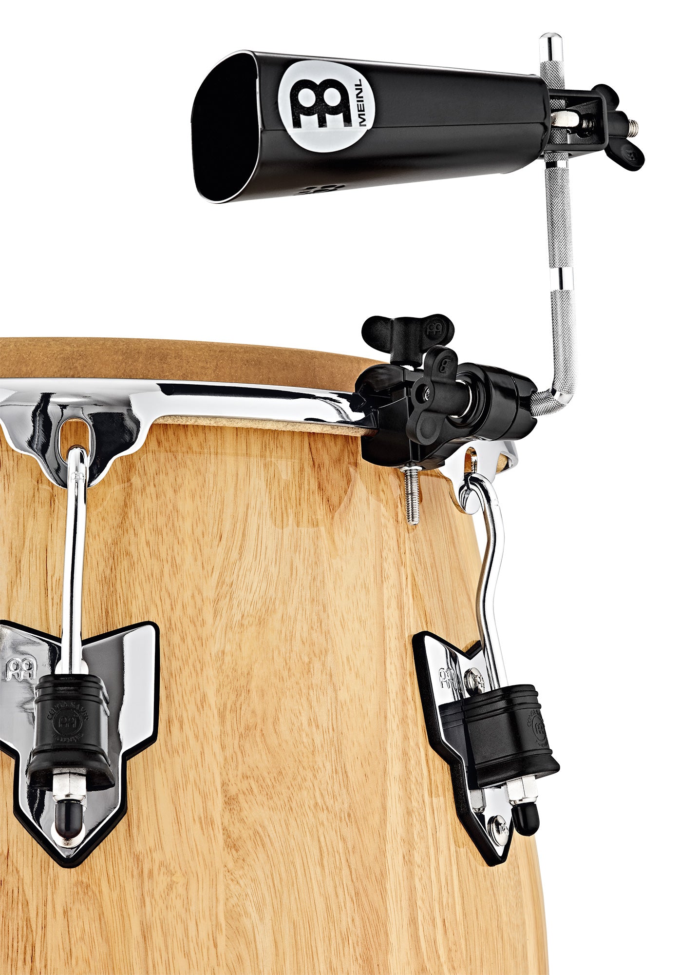 Attache Meinl droite pour percussions à fixer sur le cercle. Livré avec bras en L