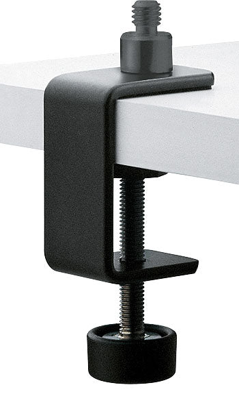 Fixation de table ou de pupitre pour micro ou col de cygne