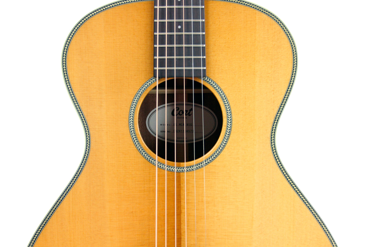 Essence MC4, table épicéa Sitka massif torréfié, f/e acajou, touche & chevalet palissandre, semi brillant