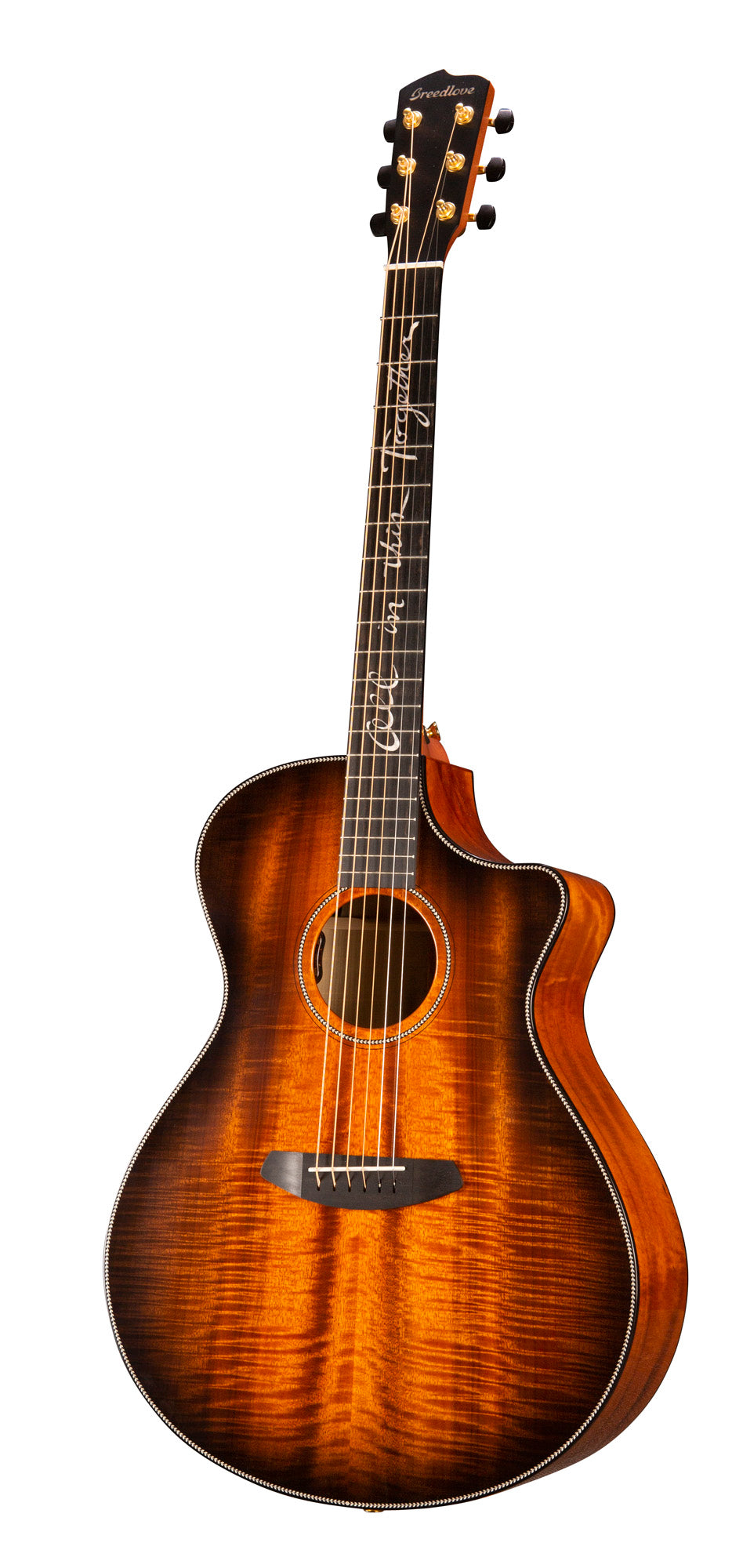 OREGON CONCERTO BOURBON CE JEFF BRIDGES, table myrtlewood massif, f/e myrtlewood massif, EQ LR Baggs EAS VTC, étui, bourbon