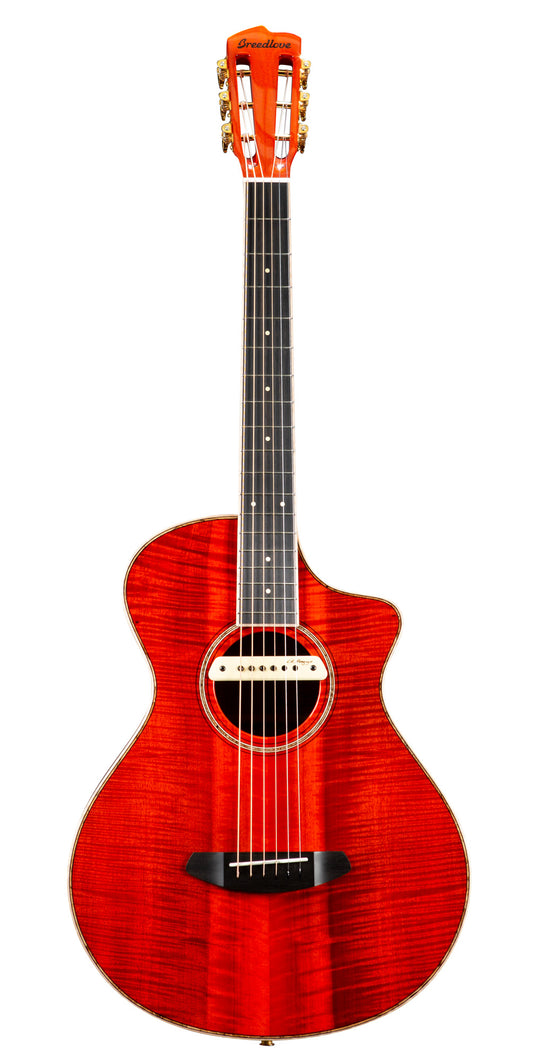 TB VINTAGE EDITION BLUES ORANGE CONCERTINA M1, table myrtlewood massif, f/e myrtlewood massif, EQ LR Baggs EAS VTC, étui, orange