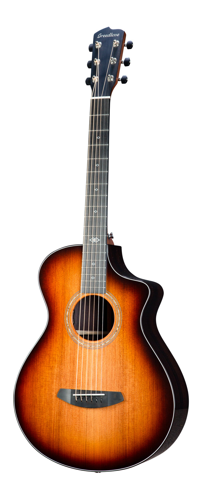 PREMIER CONCERTINA EDGEBURST CE, table redwood massif, f/e palissandre massif, EQ LR Baggs EAS VTC, étui, edgeburst