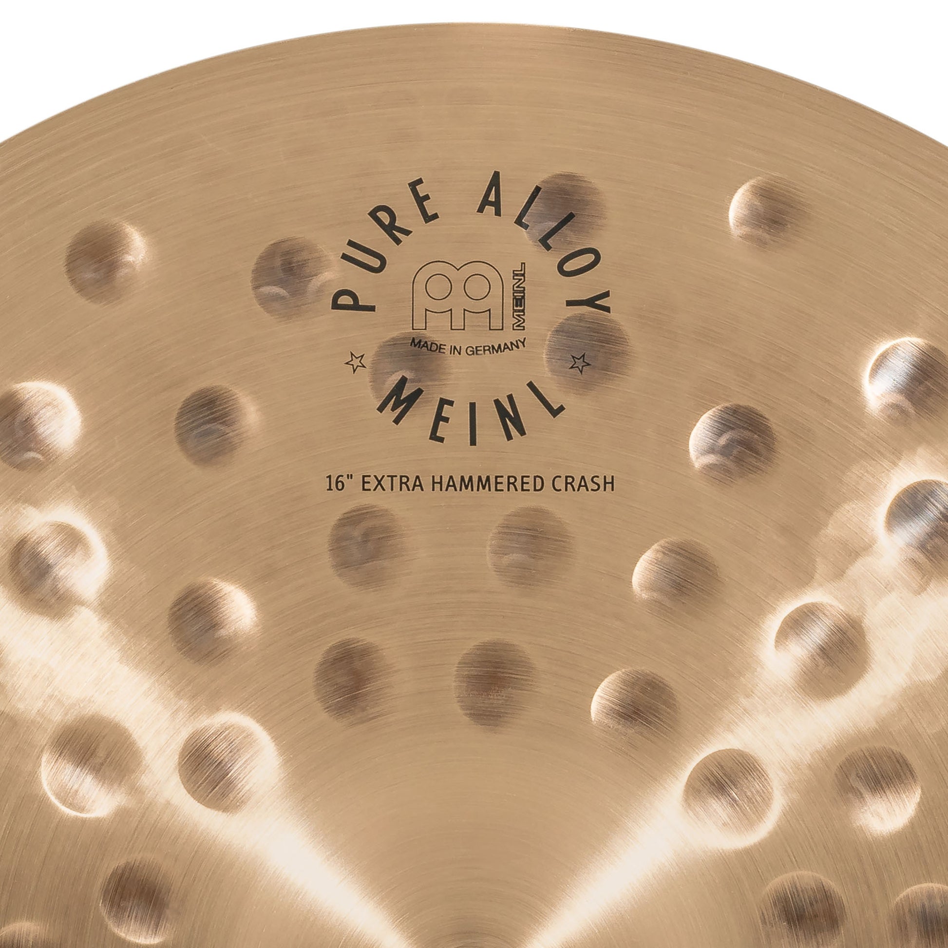 Crash 16" Extra Hammered Meinl Pure Alloy fini traditional martelé