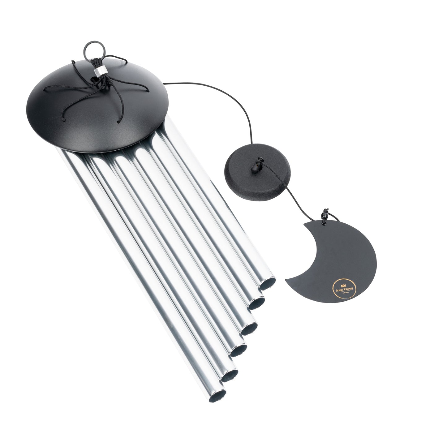 CHIMES SONIC ENERGY MOON 32", ARGENT