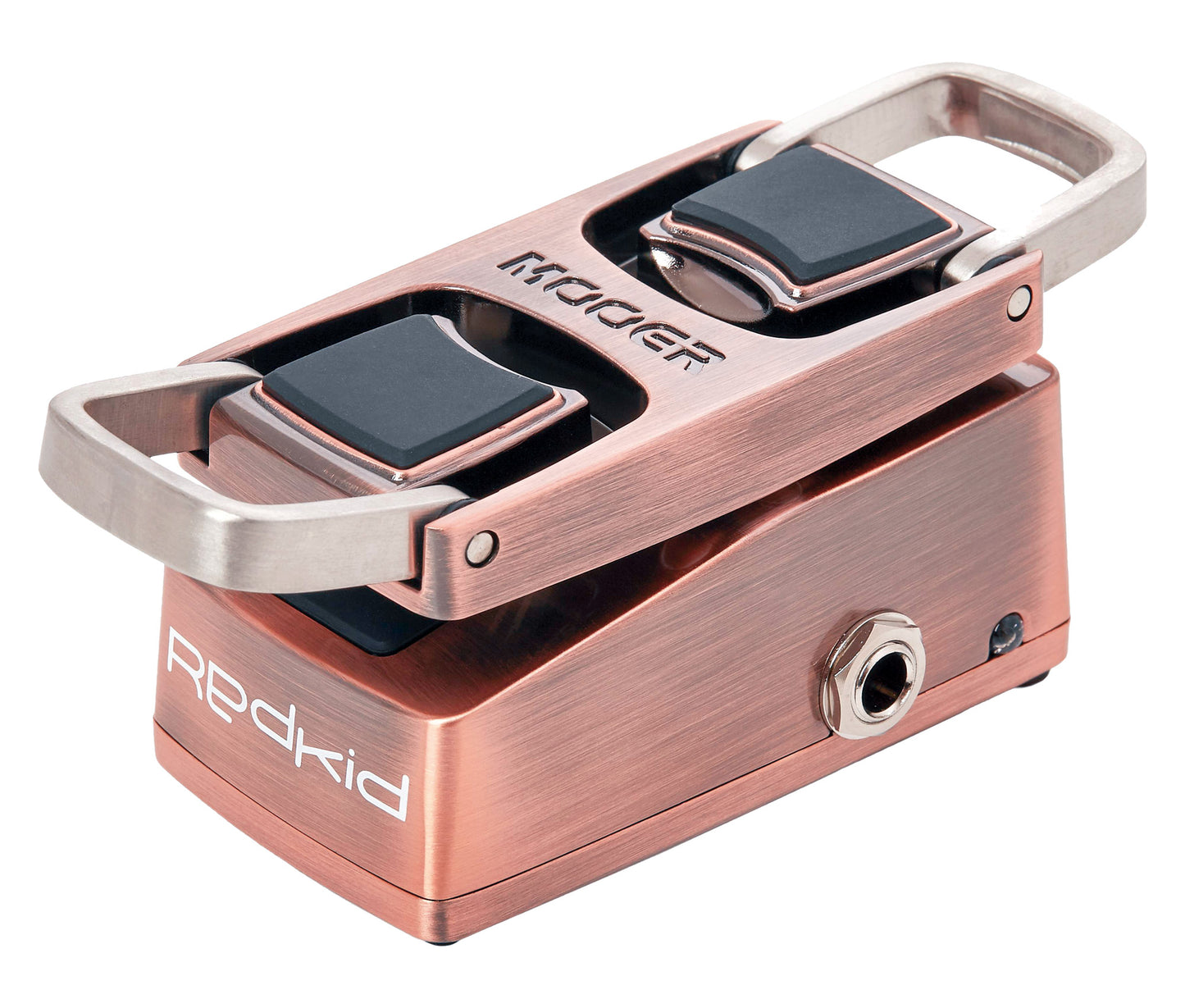 Pédale REDKID, talk wah numérique 2 modes, supports repliables, boîtier métal, true bypass, bronze