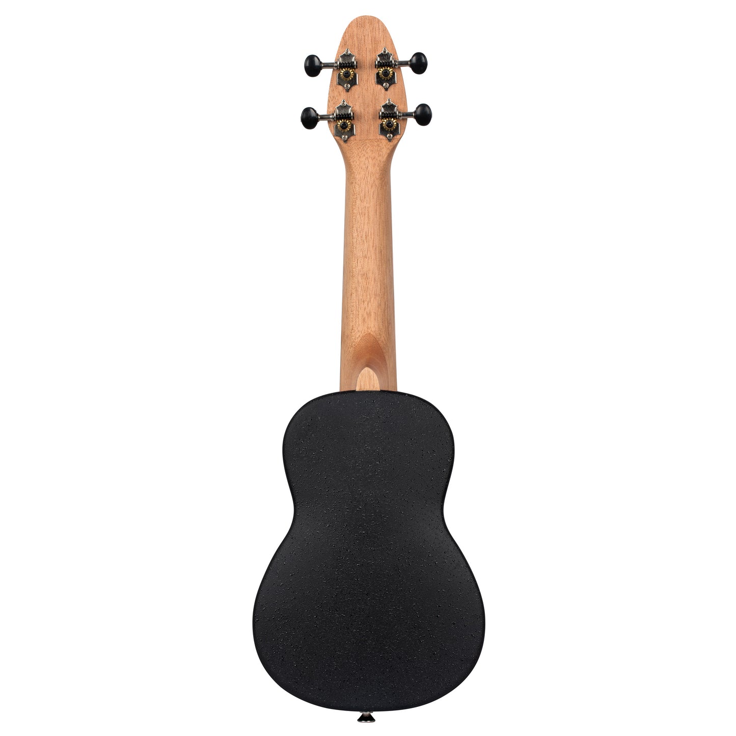 K3-WEB, pack ukulélé Soprano, table ébène blanc, corps ABS, manche okoumé, 12 frettes, accessoires