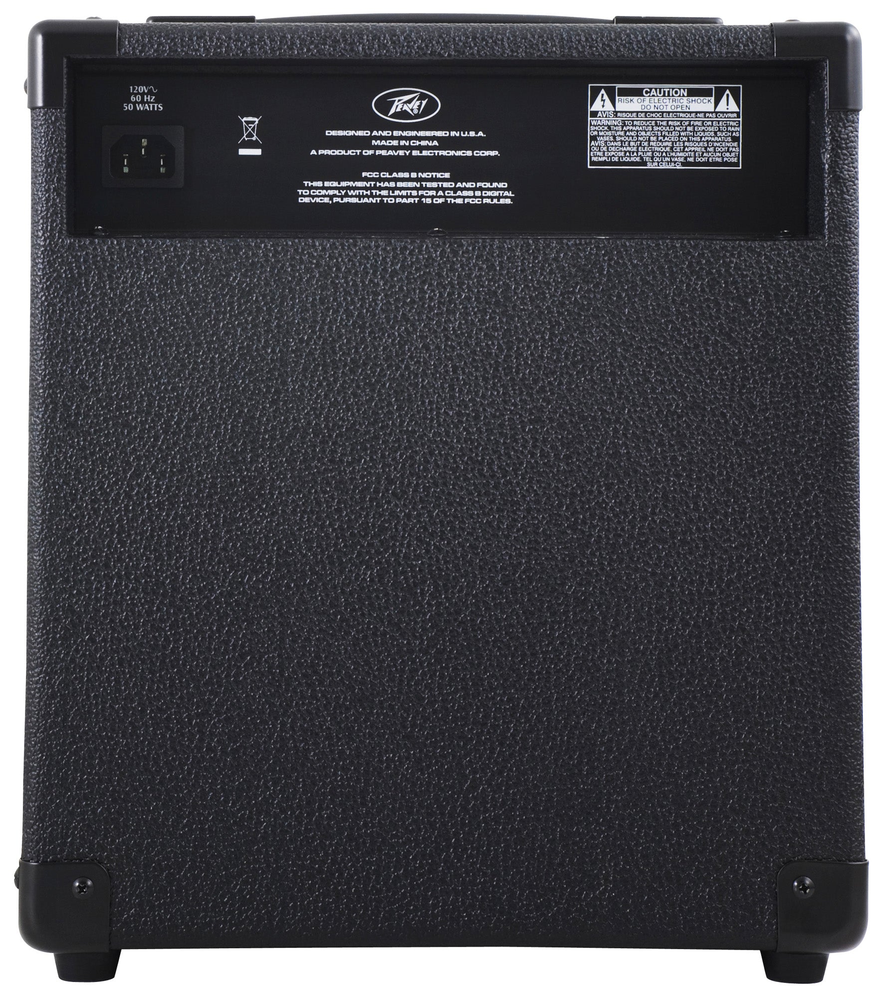 Ampli basse électrique 20W, HP 1x 8", EQ 3 bandes, entrée jack, entrée auxiliaire, finition noir