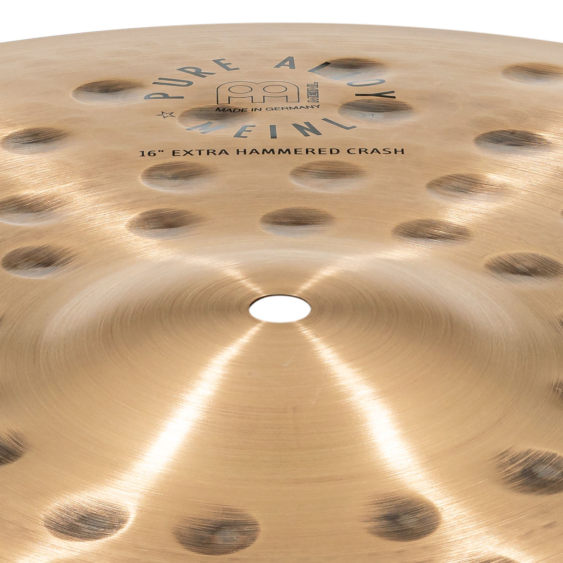 Crash 16" Extra Hammered Meinl Pure Alloy fini traditional martelé