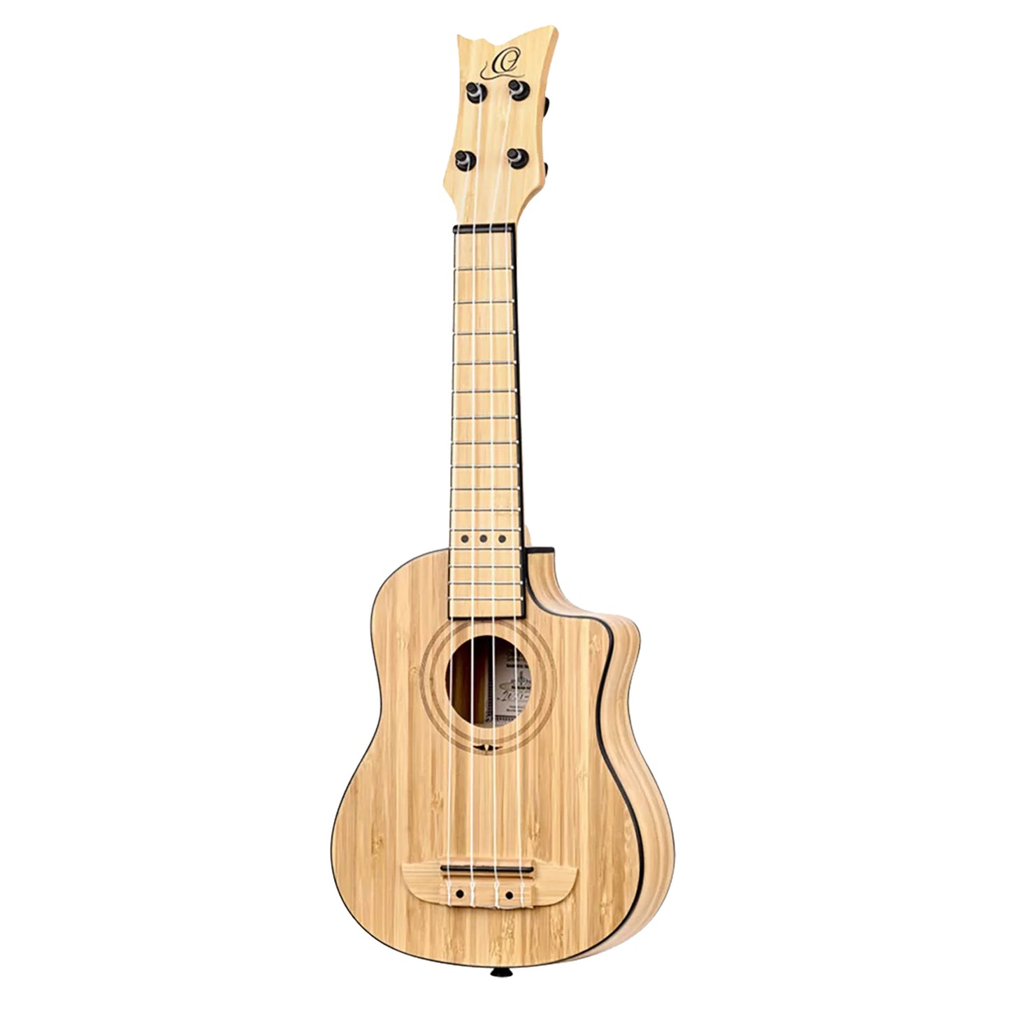 RUNAB-SO, modèle Soprano, pan coupé, EQ MagusUke, table bambou massif, f/e bambou massif, manche bambou, housse, naturel satiné