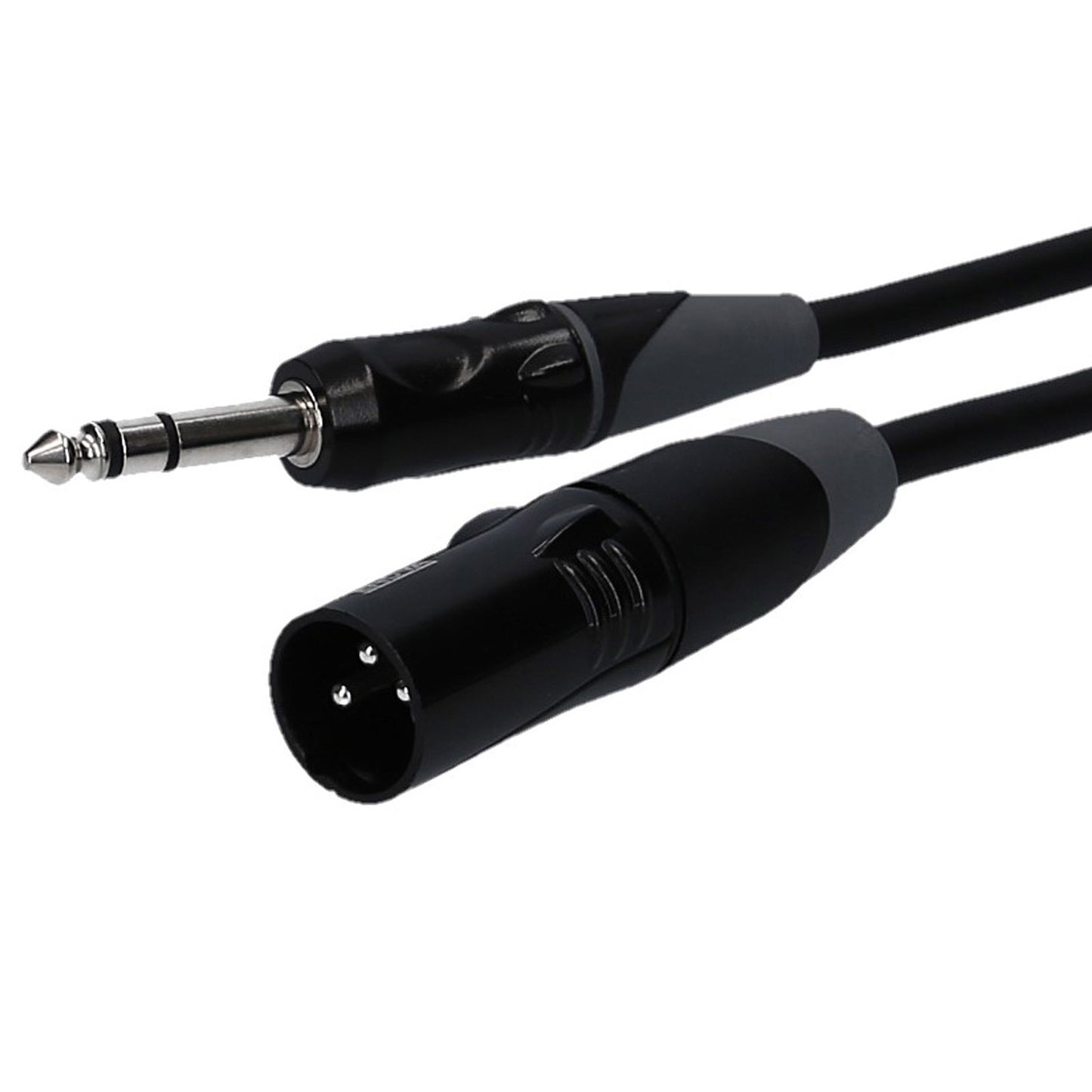 Câble micro XLR mâle/Jack stéréo, 3 mètres, noir