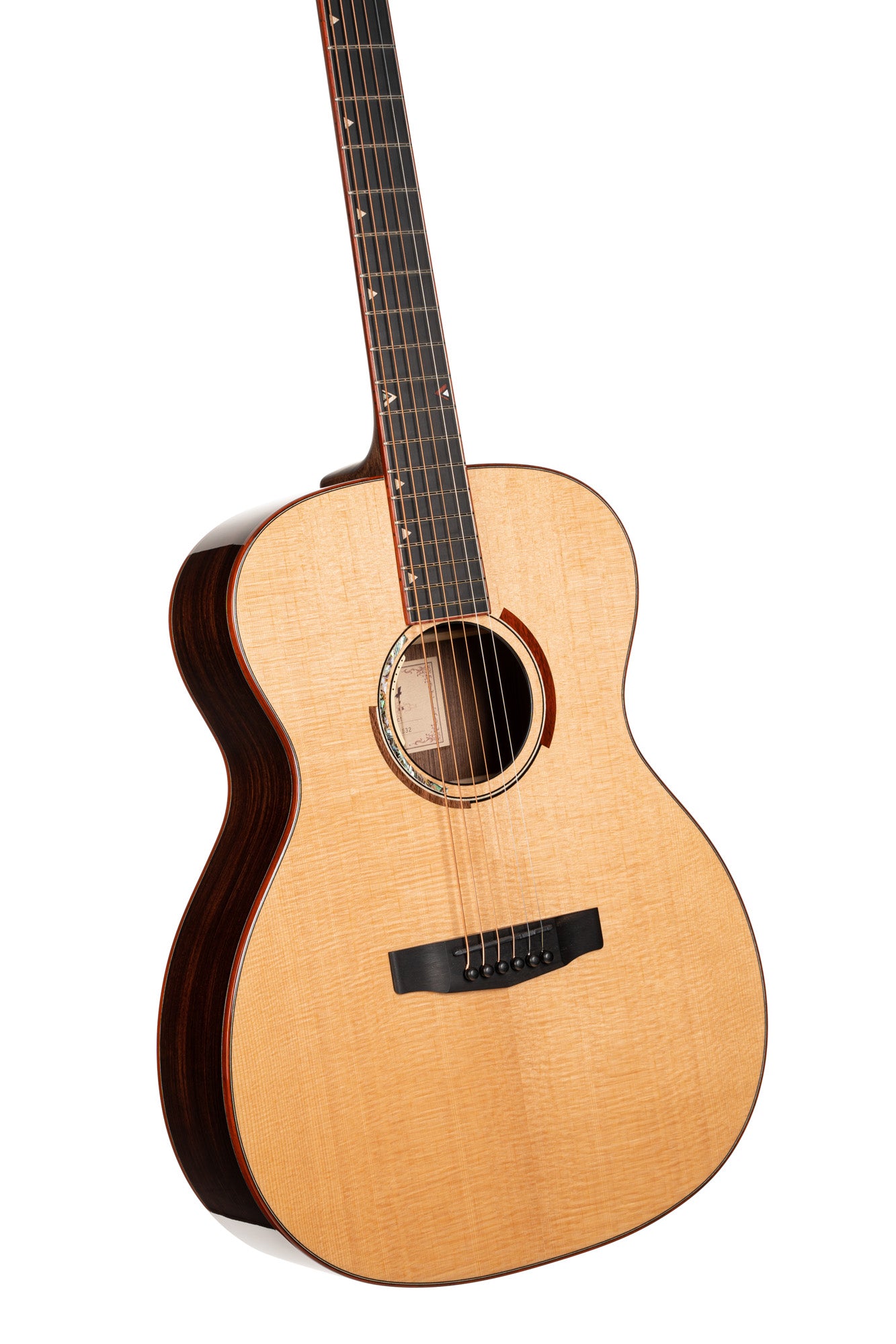 ABSTRACT DELTA, série limitée, forme Orchestra Model, table épicéa Sitka, fond & éclisses pau ferro, EQ LR Baggs Anthem, étui