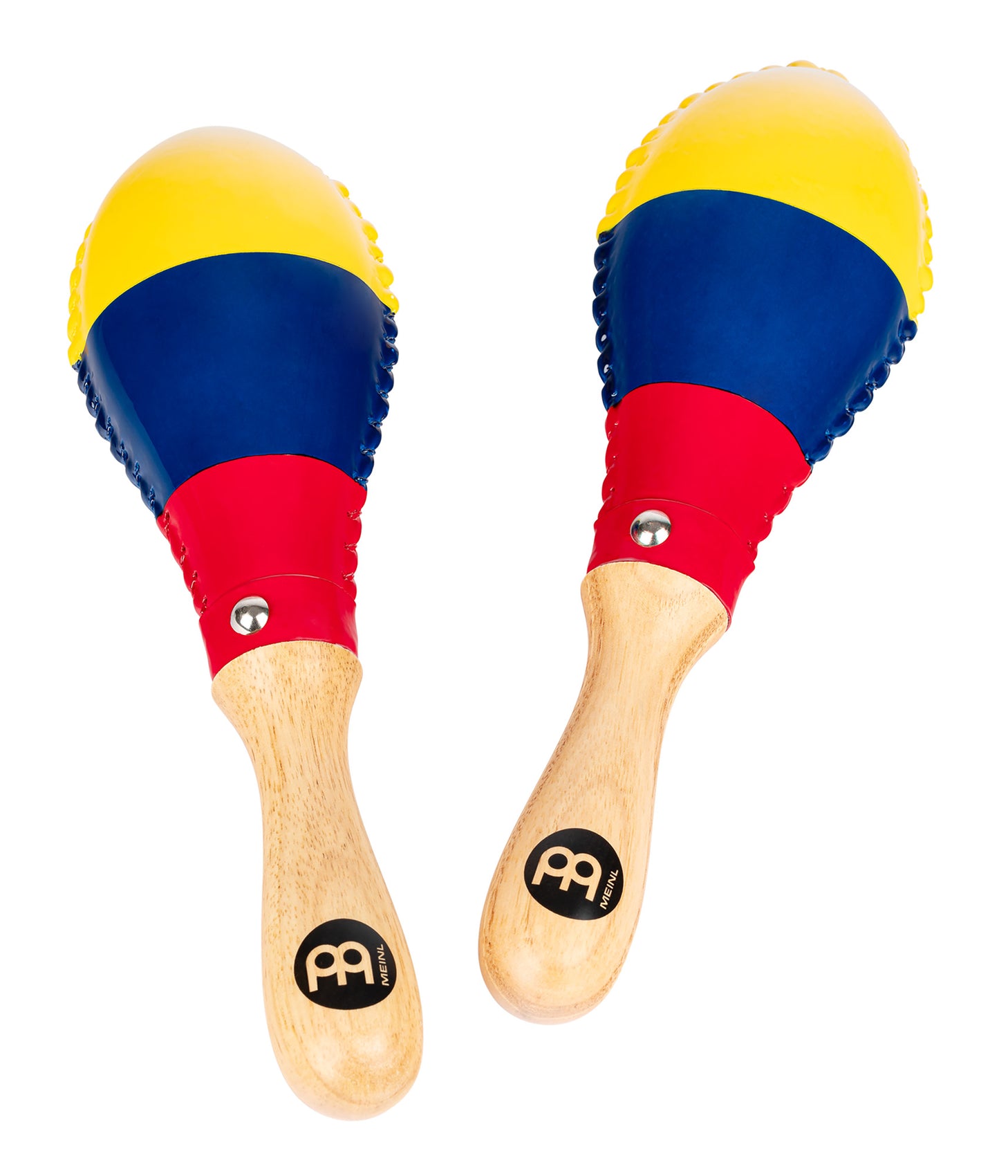 MARACAS MEINL PEAU ANIMALE MODELE STANDARD DRAPEAU COLOMBIEN