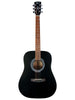 Cort 810 folk guitar, satin black finish