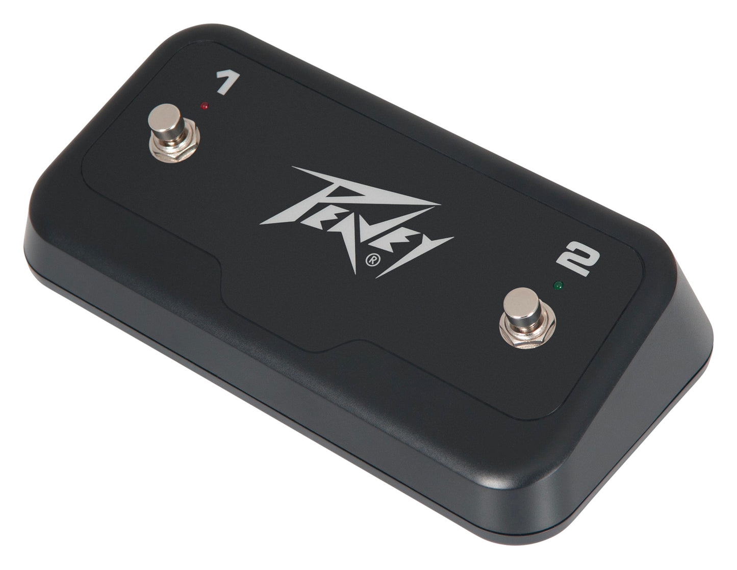 Footswitch double compatible avec une large gamme d'amplis Peavey, boutons avec led, finition noir