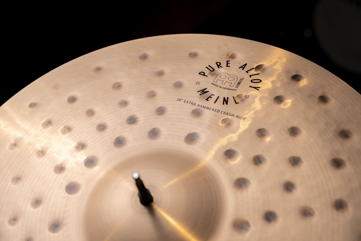 Crash Ride 20" Extra Hammered Meinl Pure Alloy fini traditional martelé
