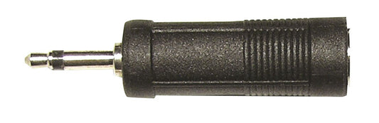 Adaptateur Jack 6.35 femelle mono / Jack3.5 mâle mono, noir