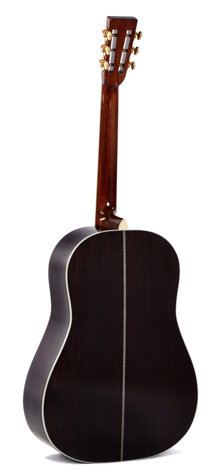 Modèle SDR-42S, série Custom, Dreadnought, table épicéa massif, f/e palissandre massif, touche ébène, soft case, naturel