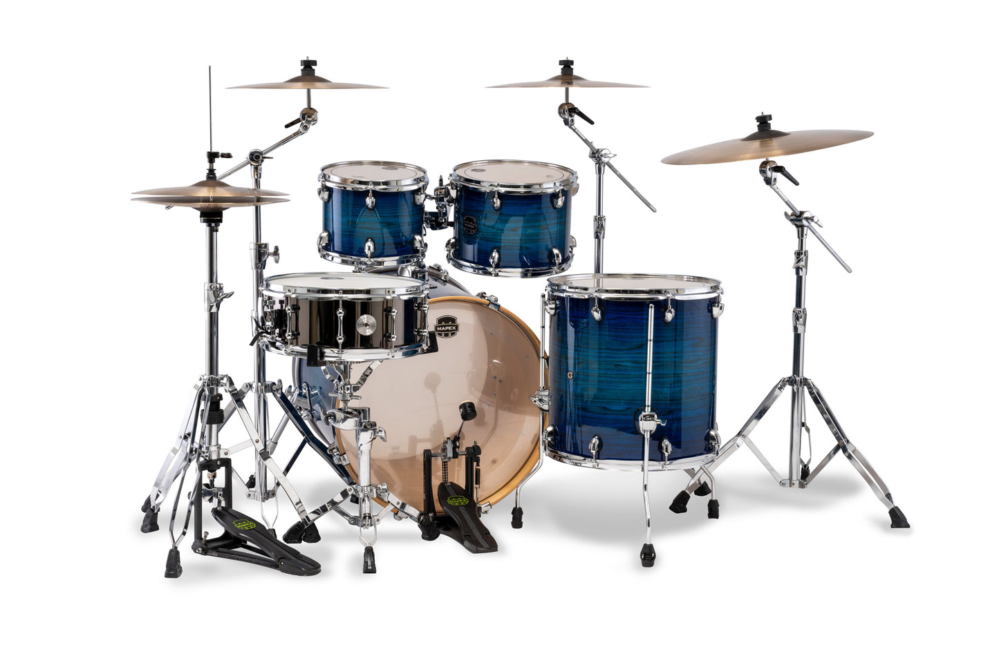 Batterie Mapex Armory Stage 22, 5 fûts, bouleau et érable, sans accessoires, Blue Wave