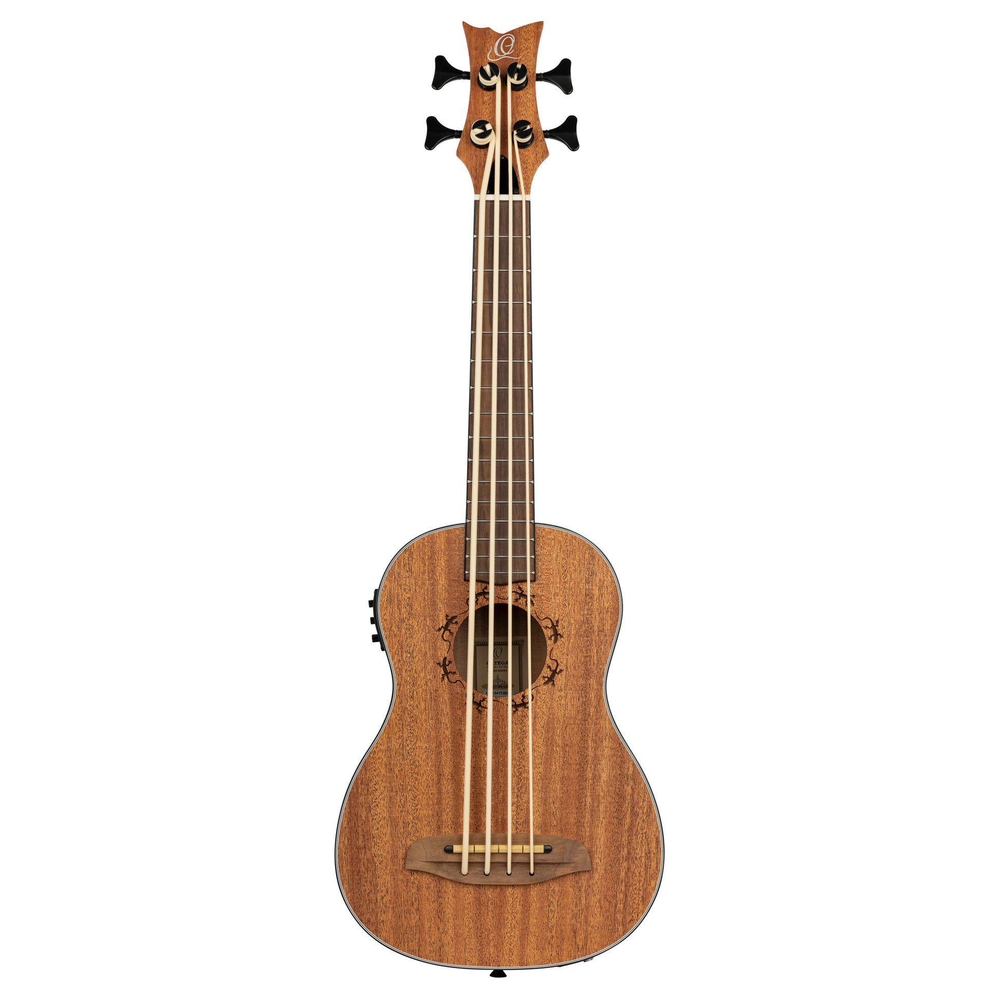 LIZZY, EQ MagusUkebass, table acajou, fond & éclisses acajou, manche acajou (45 mm au sillet), 15 frettes, housse