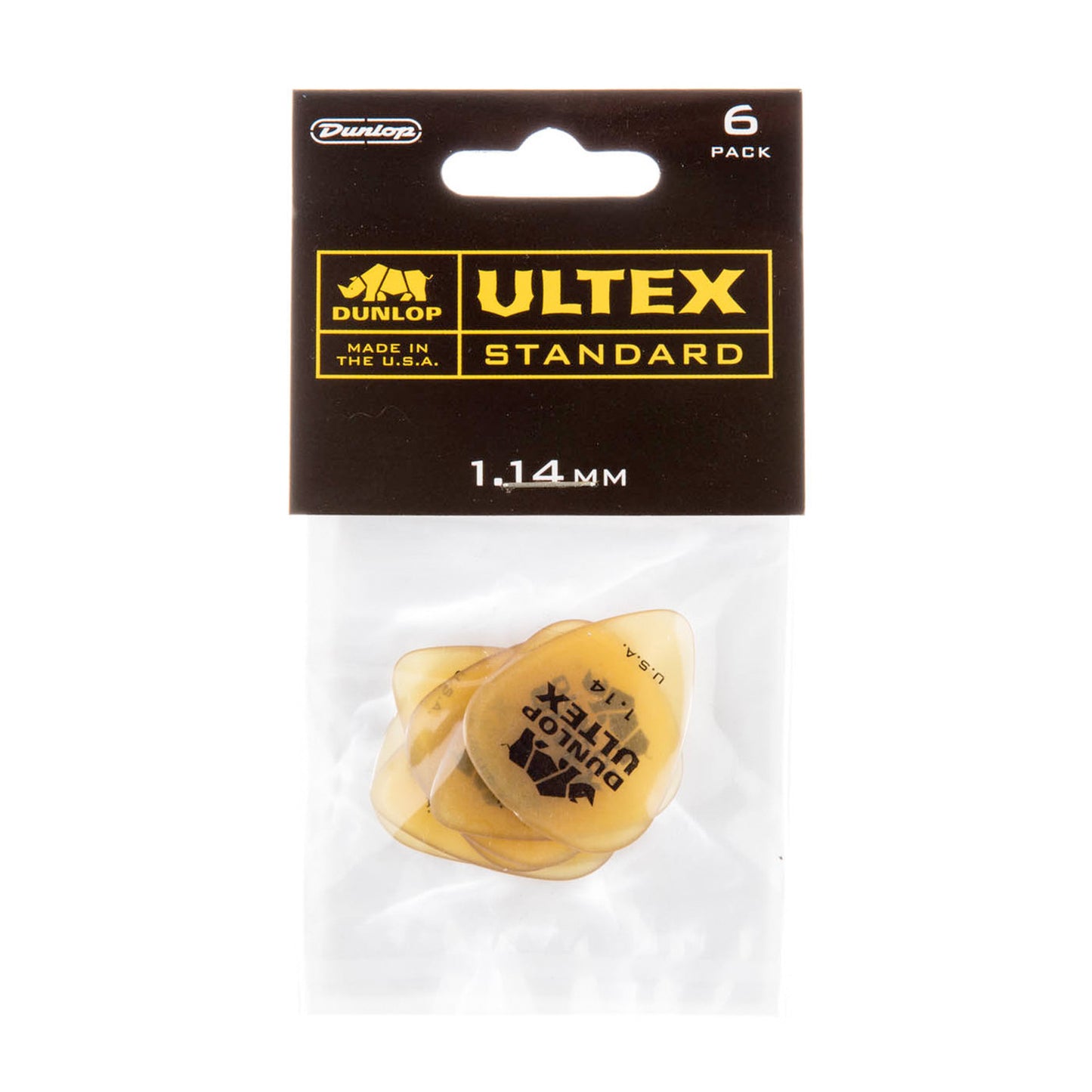 Sachet de 6 médiators Ultex Standard 114 (translucide)