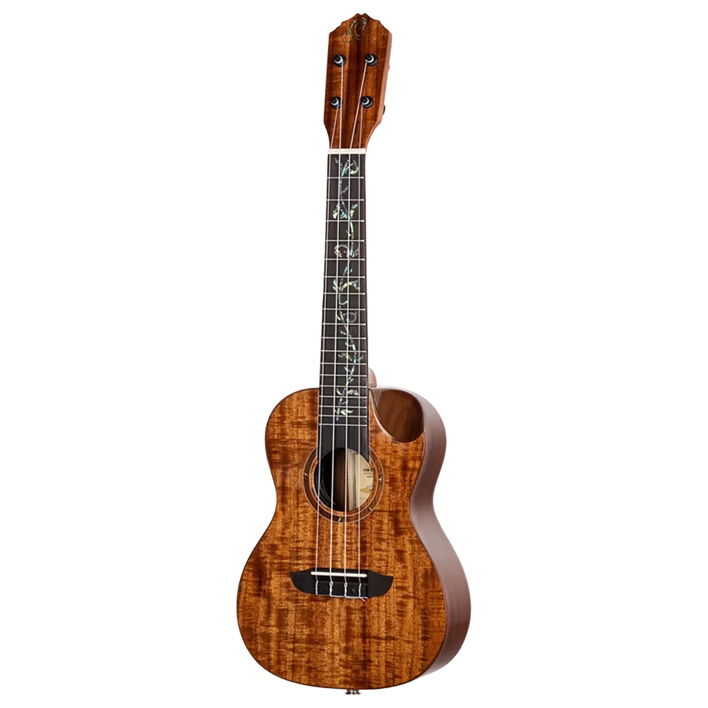 RUET-ACA, modèle Elite Concert pan coupé ergonomique, EQ MagusFly, table acacia massif, fond & éclisses acacia, naturel brillant