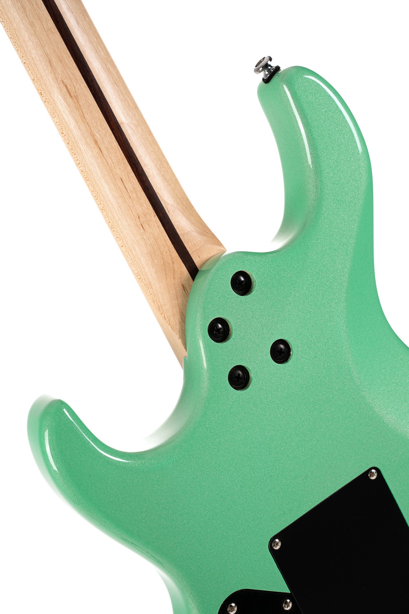 G250 SPECTRUM, corps tilleul, manche érable, touche érable, 2 micros double Cort Alnico V, trémolo, vert métallisé