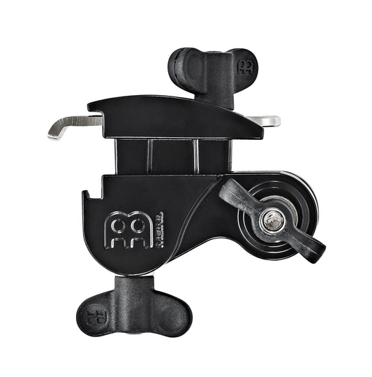 ATTACHE MEINL PERCUS SUR CERCLE, ACIER MOULE, NOIR POUDRE, 360° DE ROTATION 3/8