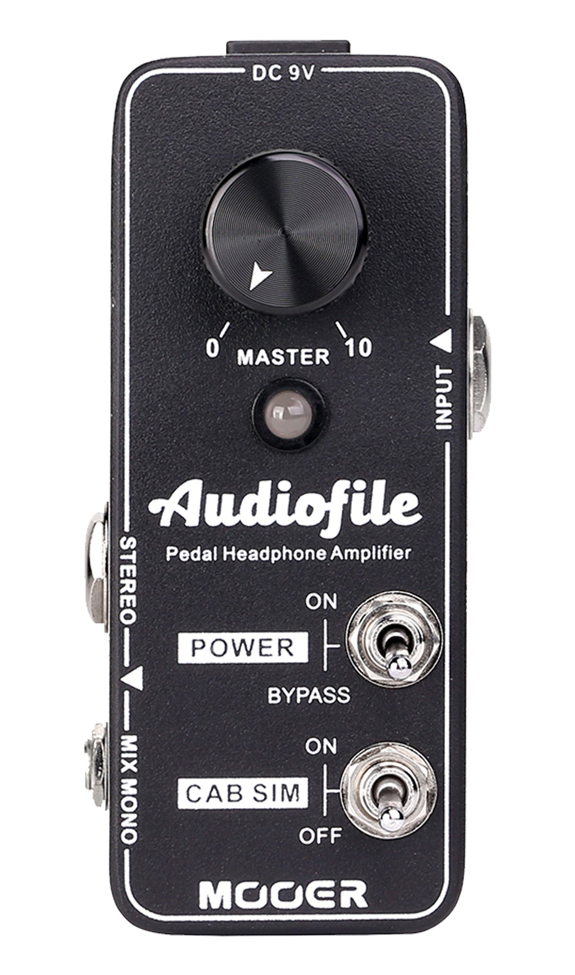 Pédale AUDIOFILE, ampli casque analogique qualité hi-fi, boîtier métal, true bypass, noir