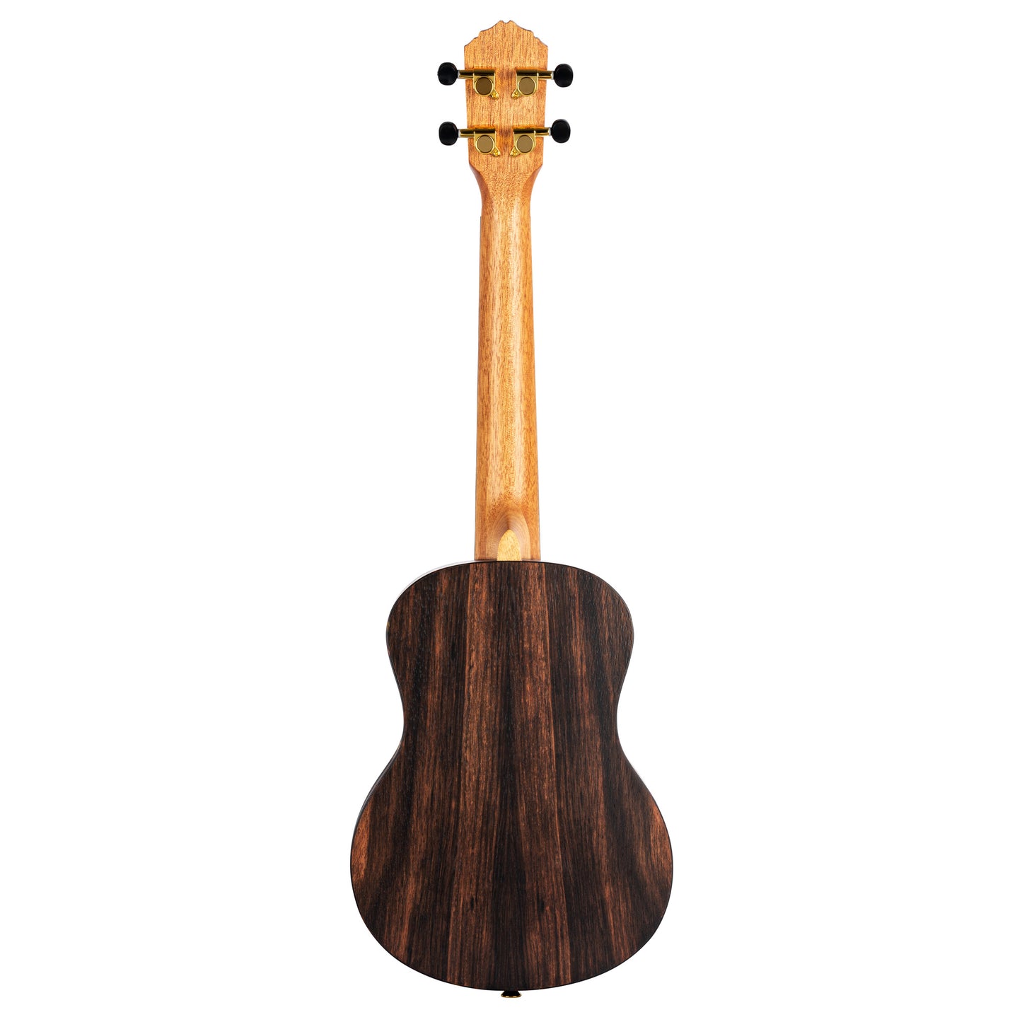 RUEB-TE, modèle Ténor, table ébène, fond & éclisses ébène, touche & chevalet noyer, housse deluxe, satiné pores ouverts