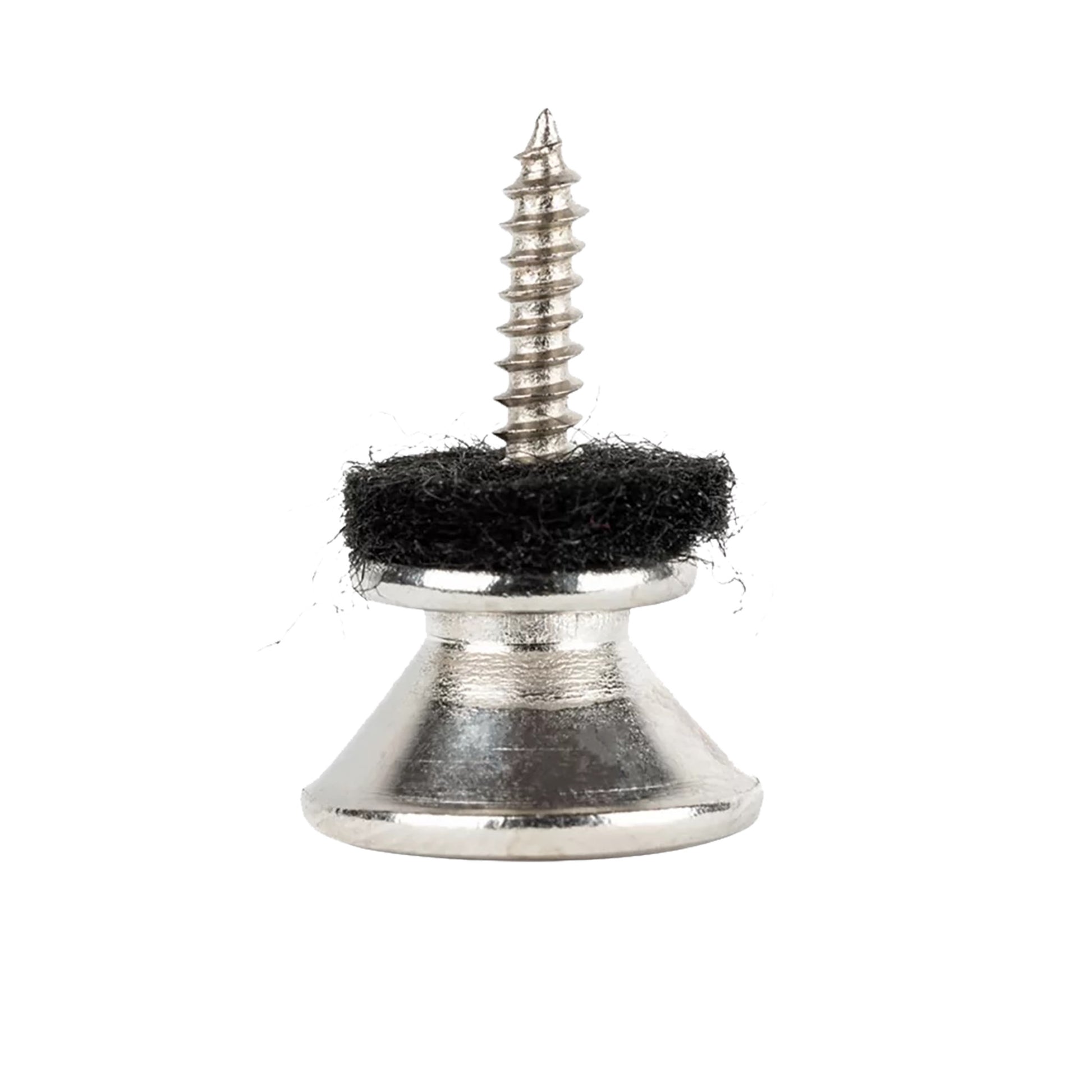 OSTP2-CR, paire d'attaches-courroie Ortega, avec feutrines et vis, chromé