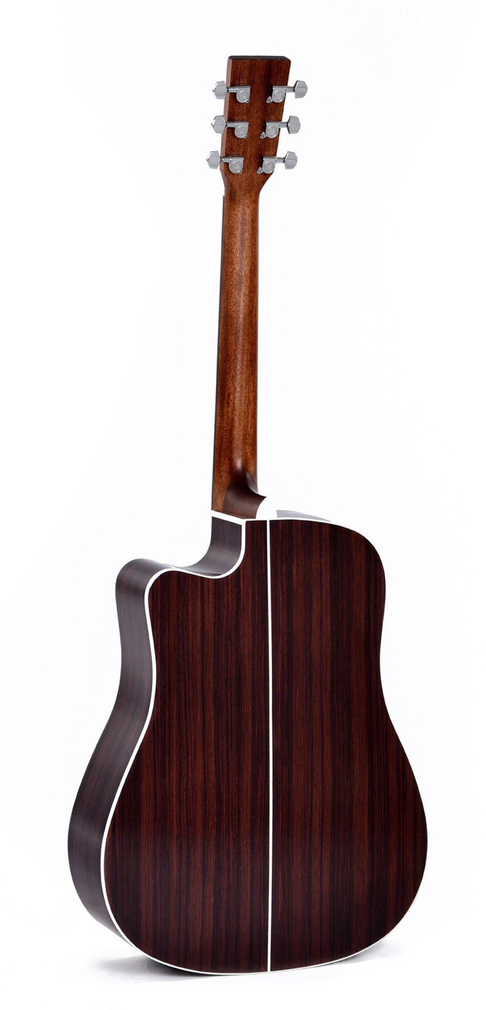 Modèle DTC-1E-SB, Dreadnought pan coupé, table épicéa massif, f/e tilia, touche micarta, EQ Fishman, sunburst brillant