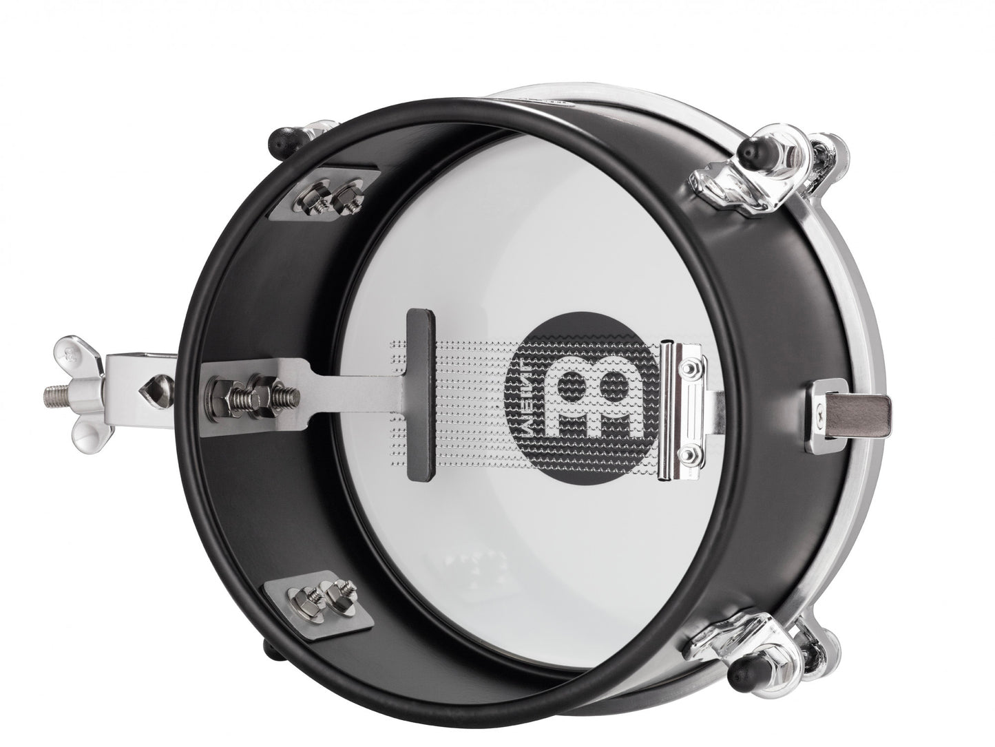 Snare timbale 10", fût acier, avec attache robuste, système d'enclenchement rapide du timbre, noir