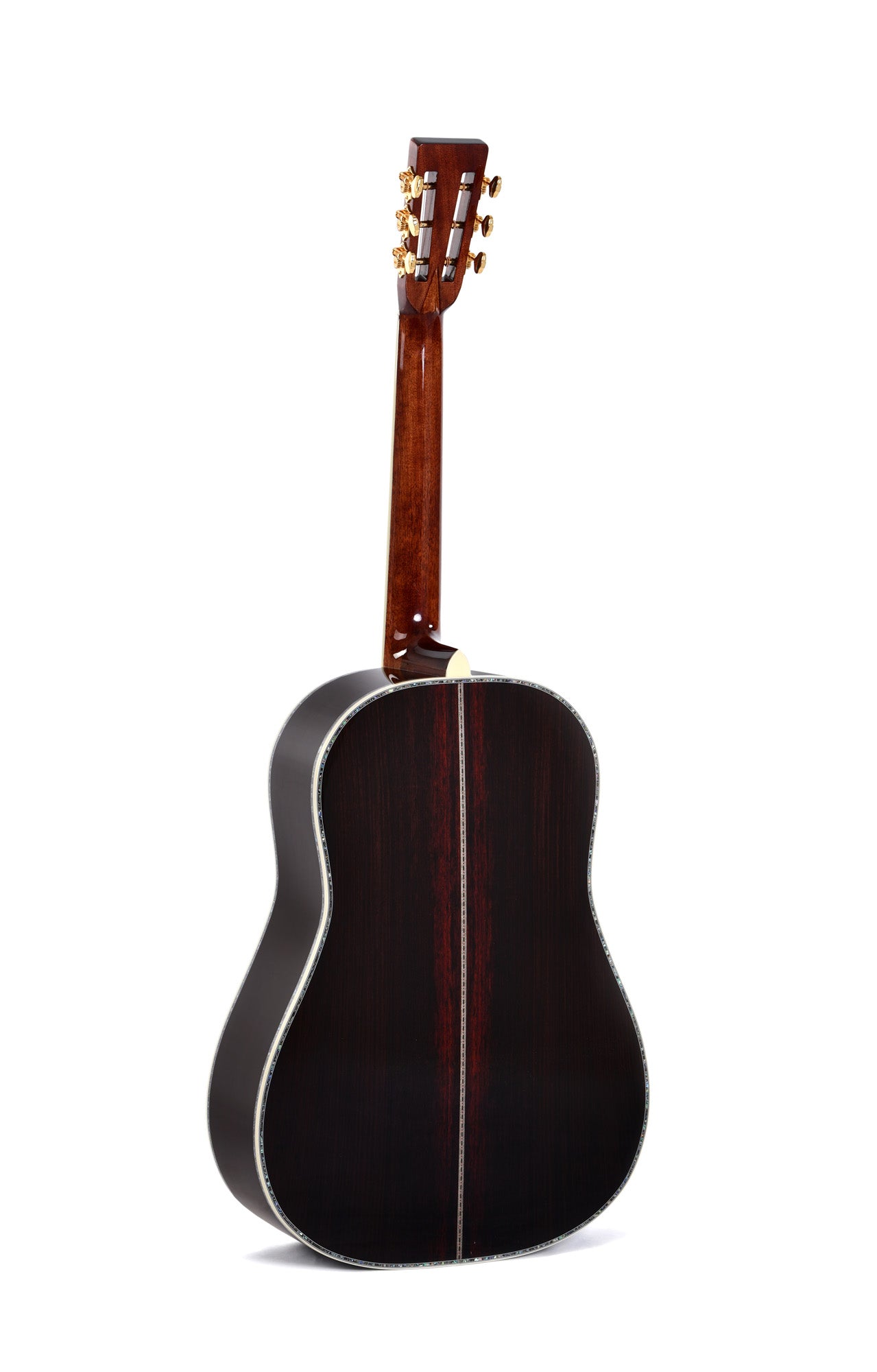 Modèle SDR-45VS, série Custom, Dreadnought, table épicéa massif, f/e palissandre massif, touche ébène, soft case, naturel