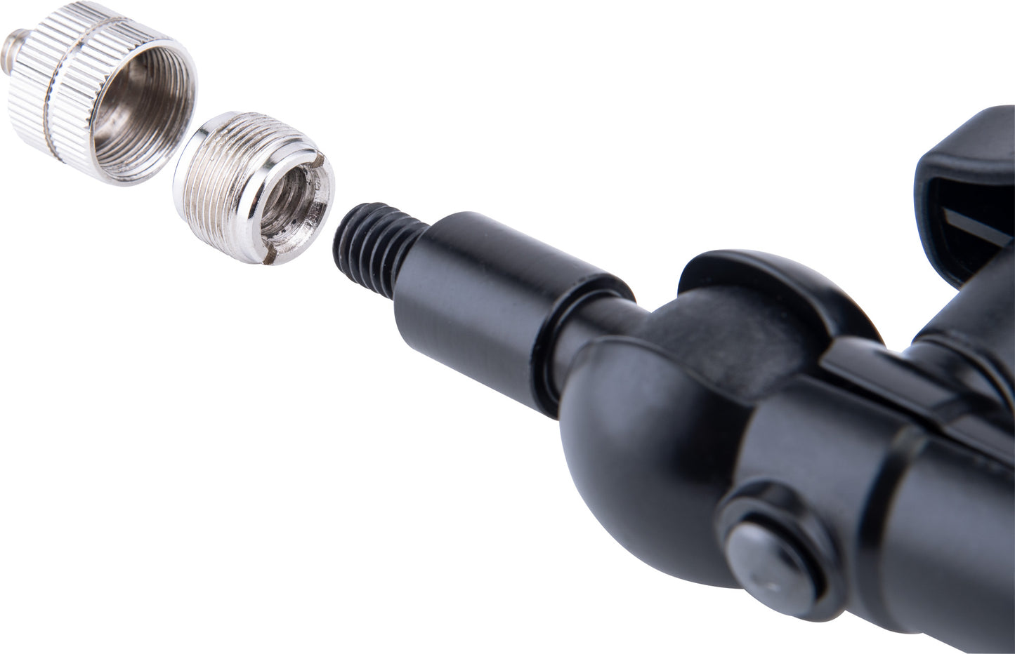 Support pour micro et caméra, attache pour table et pieds ronds ou carrés jusqu'à 3 cm d'épaisseur, noir