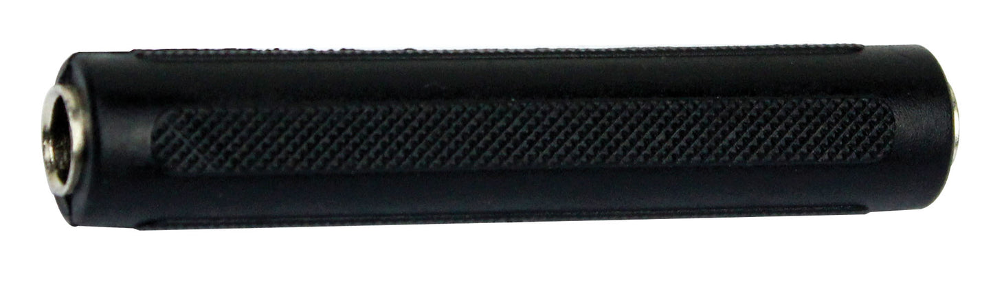 Adaptateur Jack 6.35 femelle mono / Jack 6.35 femelle mono, noir