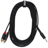 Enova Patch Cable, 3.5mm Jack to 2x RCA, 6m