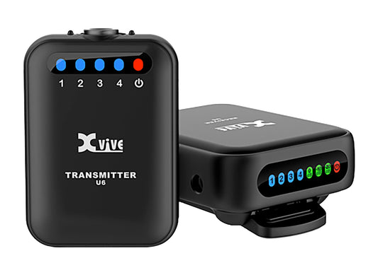 Système HF pour vidéo et interview U6, un émetteur et un récepteur, micro intégré, batteries rechargeables, noir