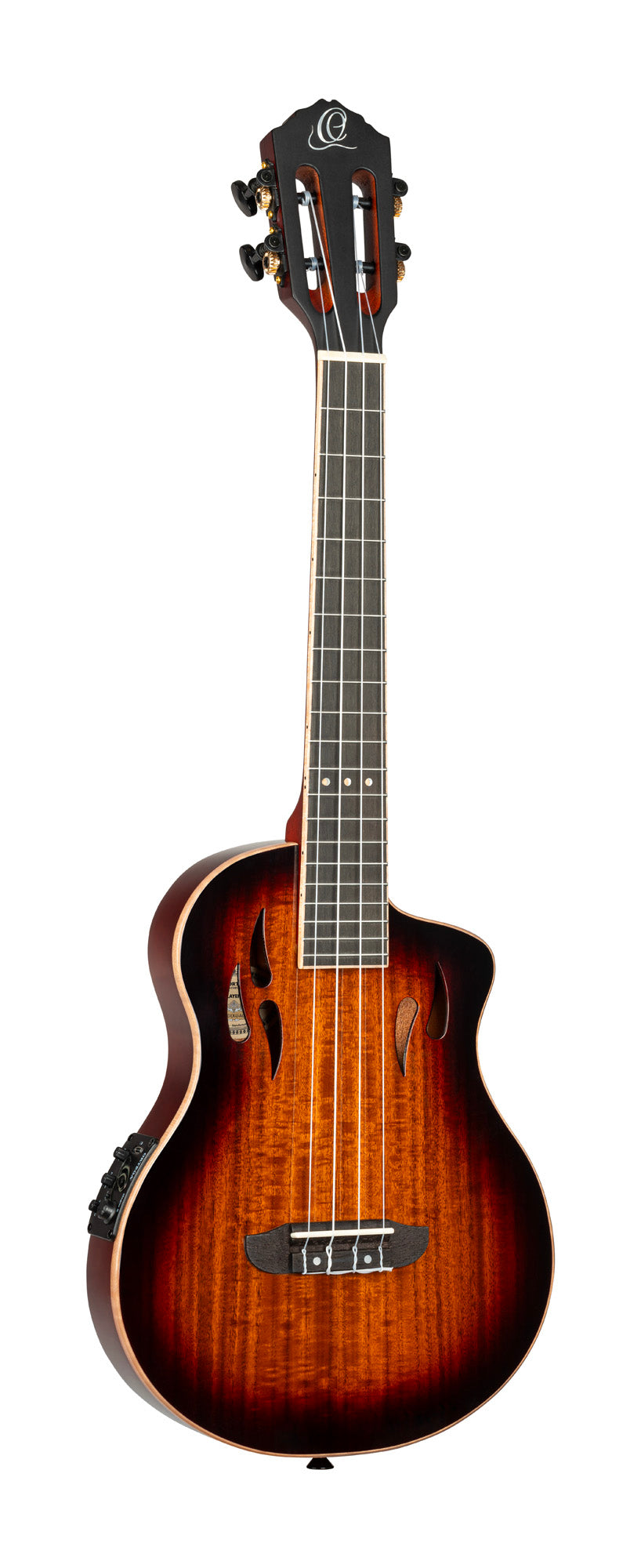 RTPX-U-ACA, modèle Tourplayer Ténor, pan coupé, EQ Magus X/U, table acacia, f/e okoumé, manche acajou, housse, dégradé brillant