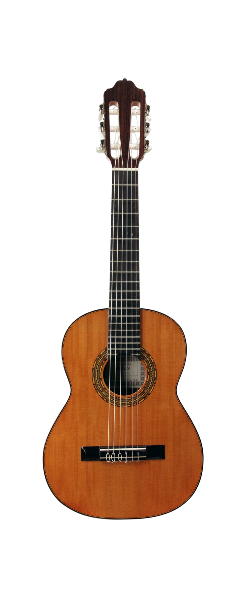 3ST48, modèle 1/2, table cèdre massif, fond et éclisses acajou, touche palissandre, corde vibrante 48 cm