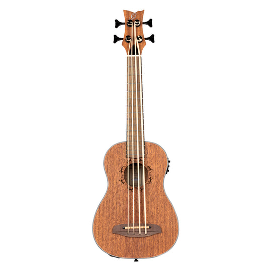LIZZY, EQ MagusUkebass, table acajou, fond & éclisses acajou, manche acajou (45 mm au sillet), 15 frettes, housse, gaucher