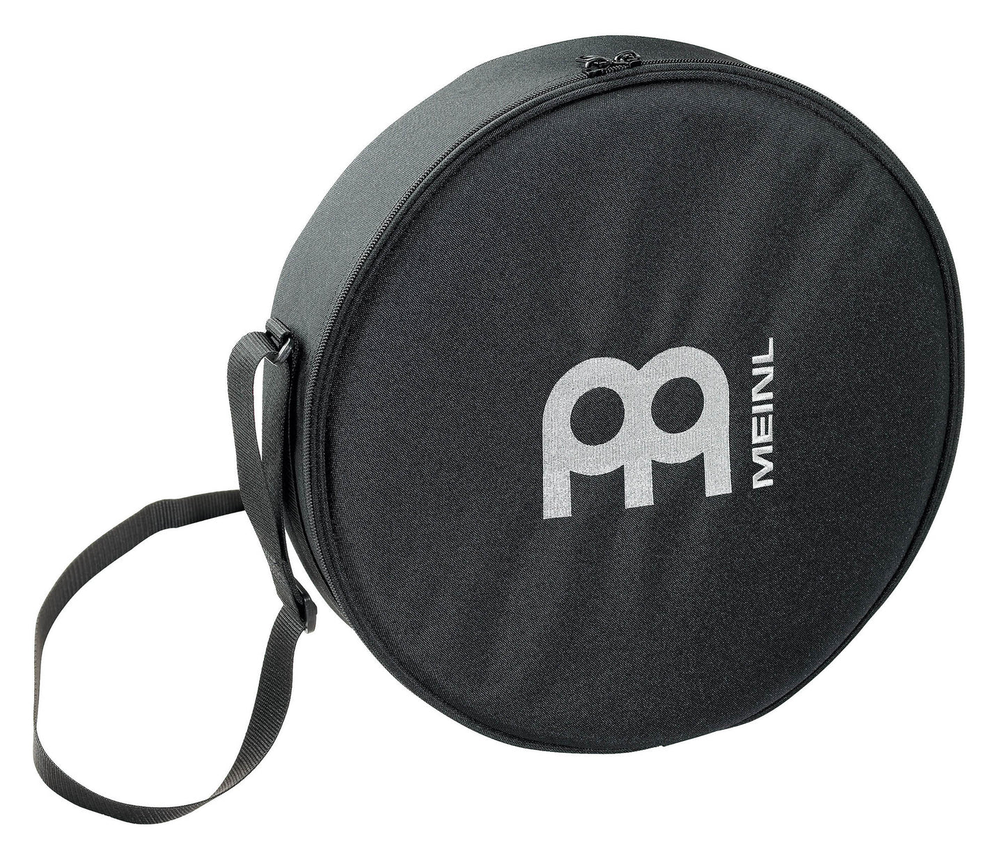 Housse pour Pandeiro 12" ou Tambourin 10", nylon rembourré, sangle de transport, poche extérieure, double fermeture éclair, noir