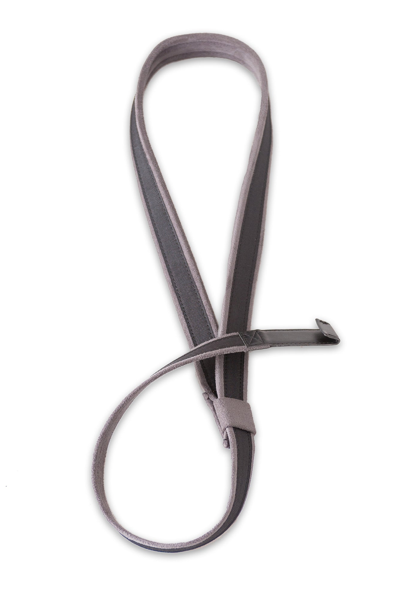 Courroie modèle CLASSICAL-HOOK, tissu, crochet, largeur 2.5 cm, longueur 63 à 90 cm, noir