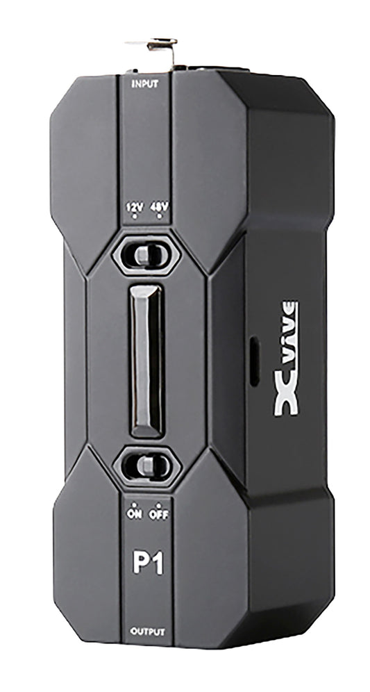 Alimentation fantôme portable P1 pour micro condensateur, 12V ou 48V, rechargeable avec n'importe quel adaptateur USB 5V, noir