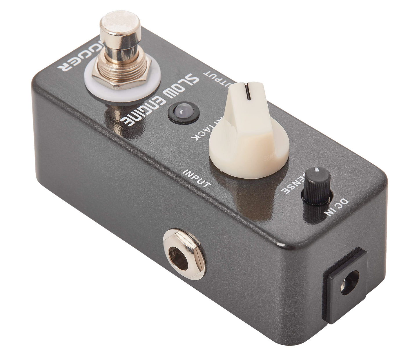 Pédale SLOW ENGINE, slow motion (atténuation de l'attaque pour simuler un son violon), boîtier métal, true bypass, noir