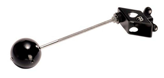 Batte cloche pro à main, tige métal avec boule bois, réglable, noir